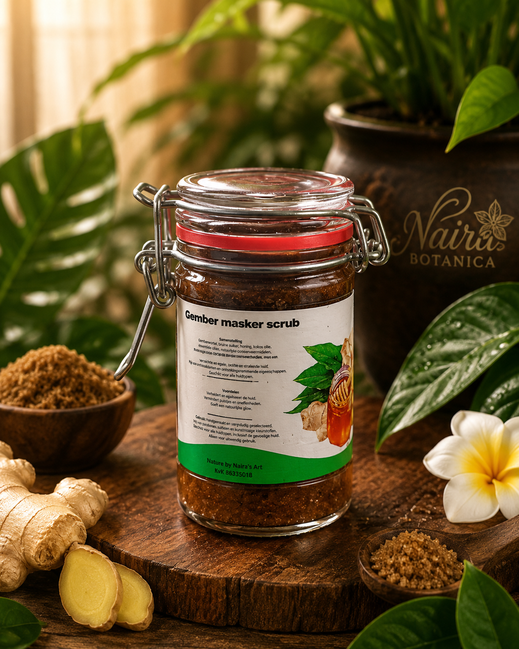 Ginger mask scrub